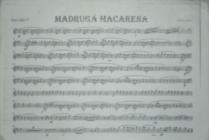 Partitura Madrugá Macarena